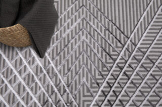 Dywan Crystal Szary ZygZak Geometryczny Efekt 3D