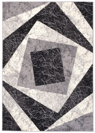 Dywan Dream Geometryczny Szary Kwadraty
