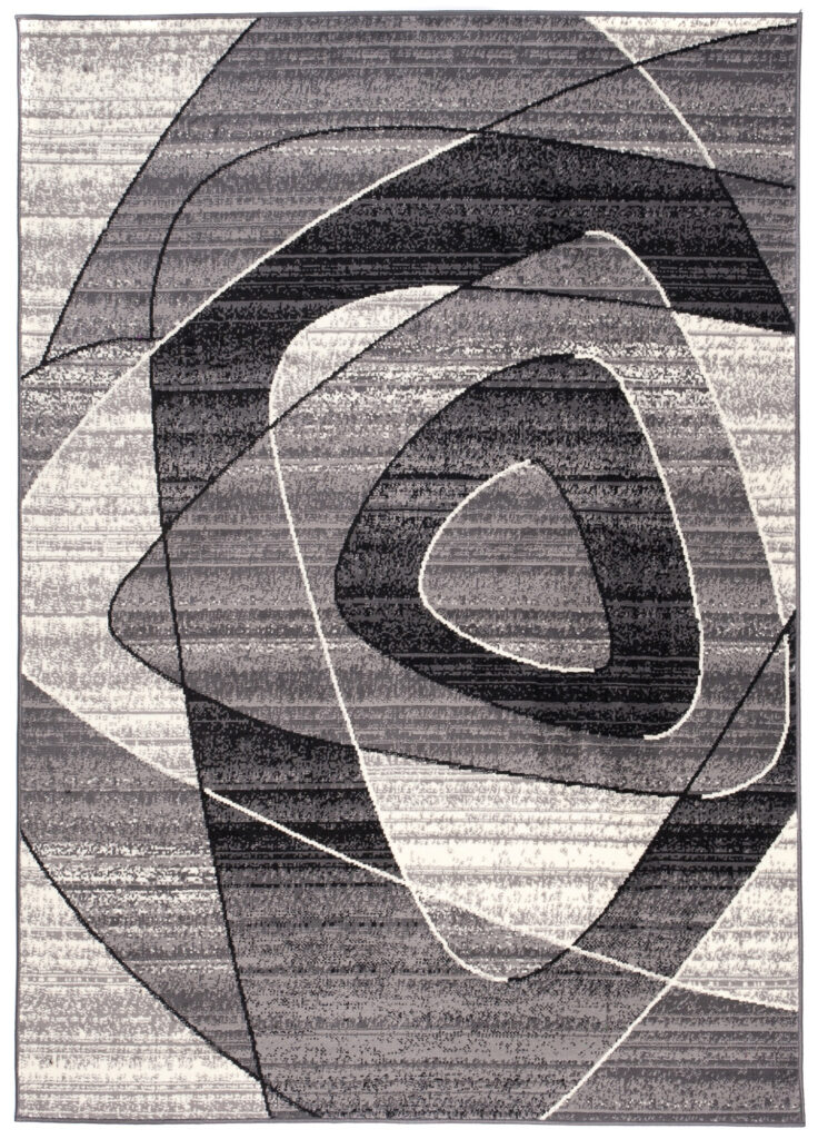 Dywan Dream Geometryczny Szary Trójkąty