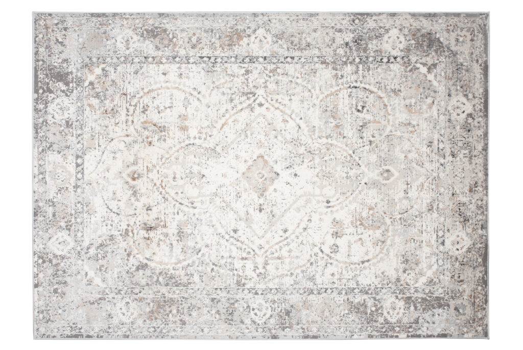 Dywan Valley Szary Ornamenty Vintage