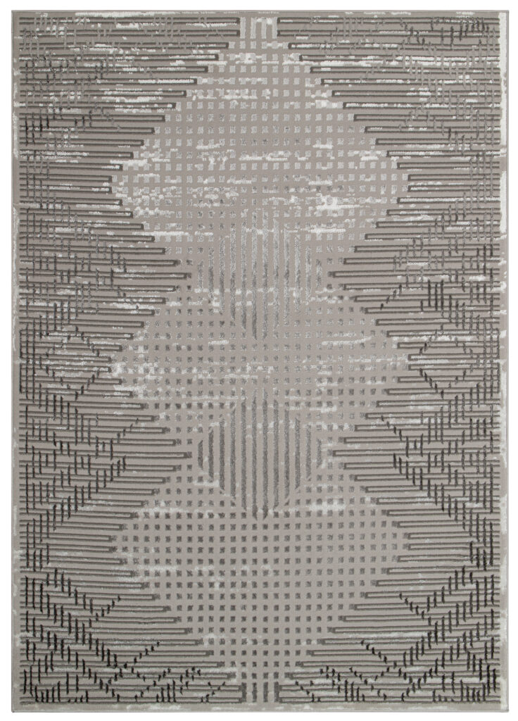 Dywan Crystal Szary Vintage Romby Efekt 3D