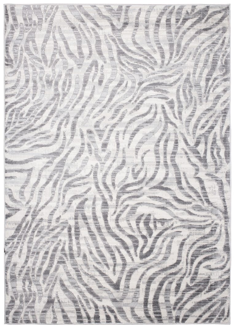 Dywan Valley Szary Abstrakcyjny Paski Zebra