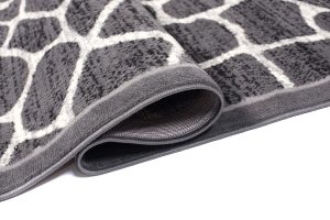 Dywan Dream Ciemny Szary Print Zwierzęcy Ramka