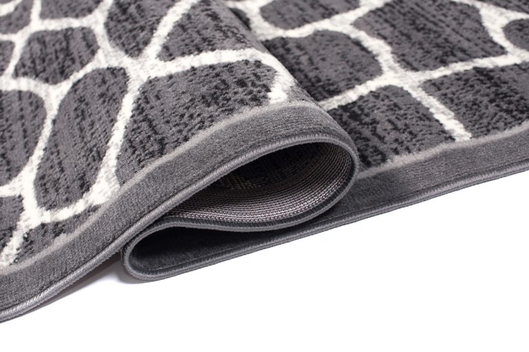 Dywan Dream Ciemny Szary Print Zwierzęcy Ramka