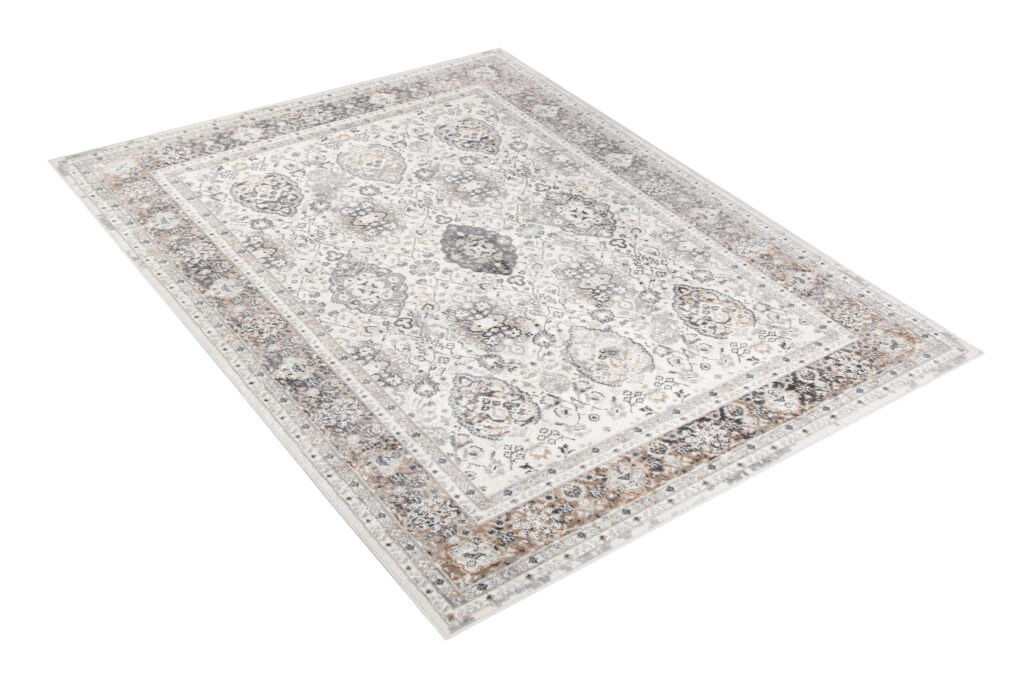 Dywan Valley Szary Miedziany Ornamenty Vintage