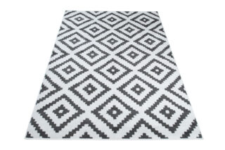 Dywan Luxury Biały Szary Geometryczny Diament