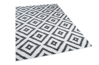 Dywan Luxury Biały Szary Geometryczny Diament