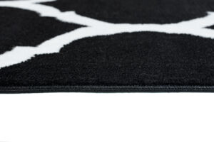 Dywan Luxury Czarny Biały Marokański Trellis