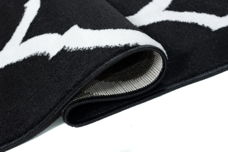 Dywan Luxury Czarny Biały Marokański Trellis