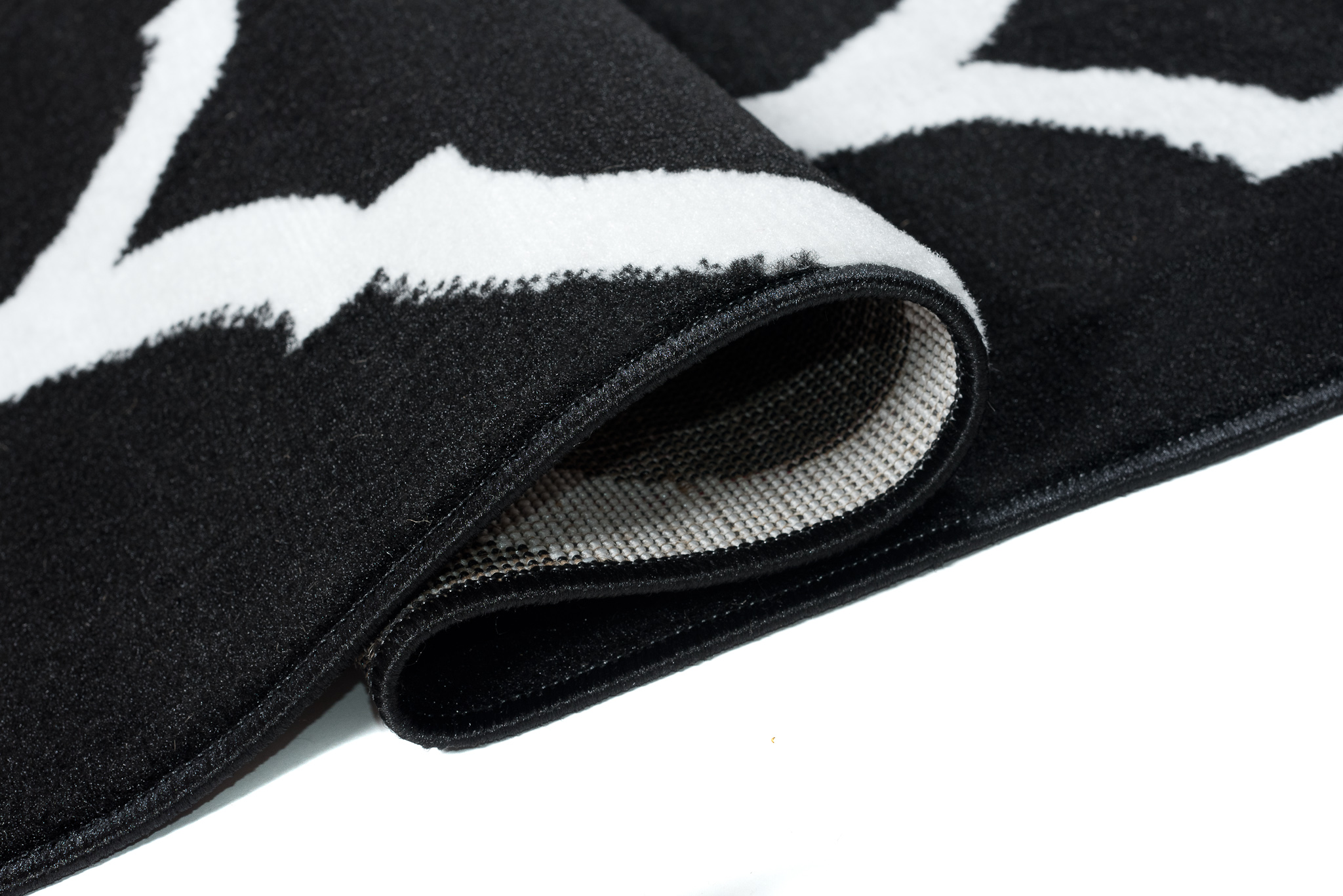 Dywan Luxury Czarny Biały Marokański Trellis