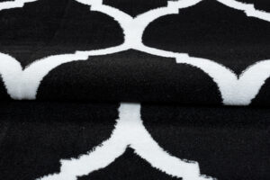 Dywan Luxury Czarny Biały Marokański Trellis