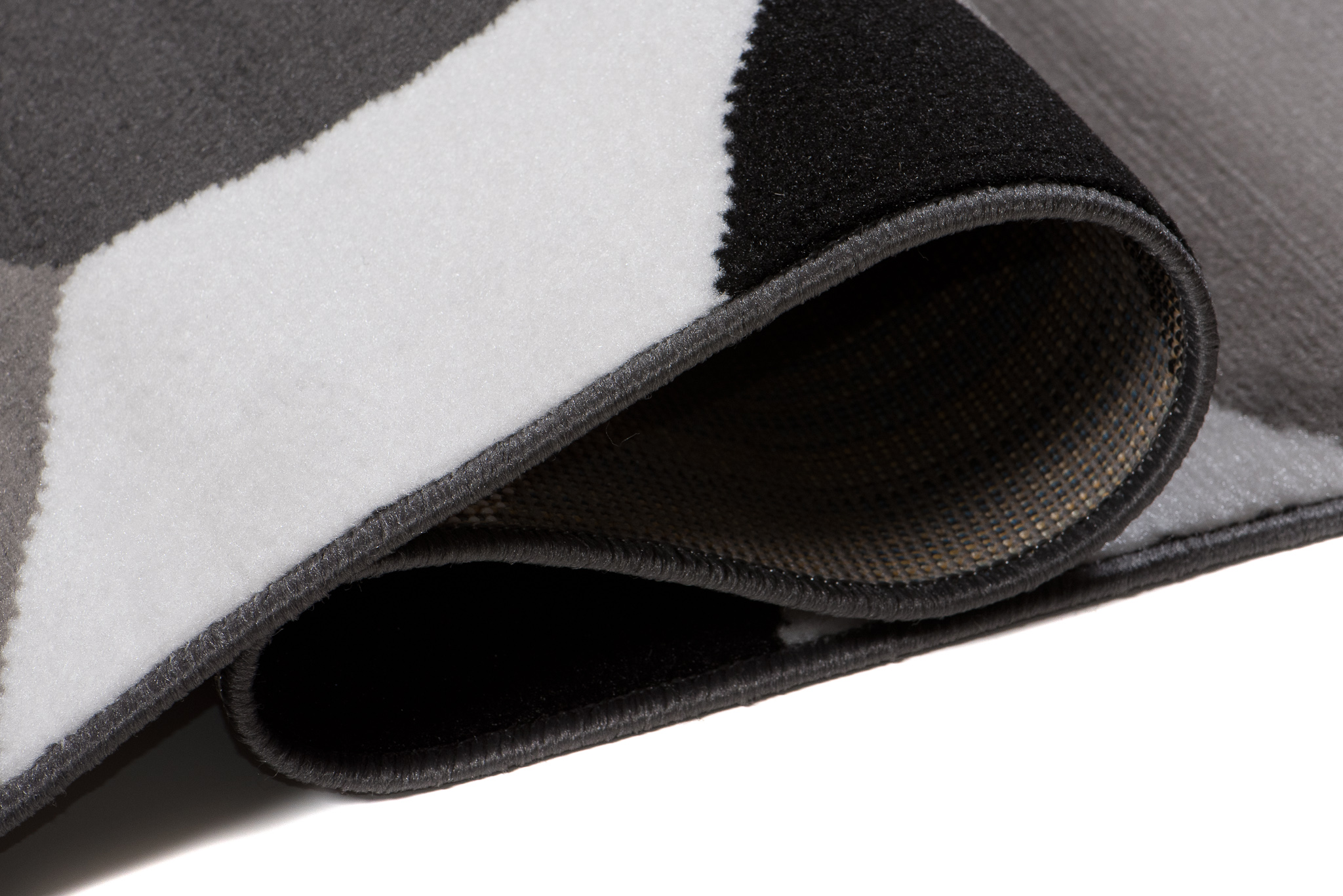 Dywan Maya Szary Czarny Sześciany