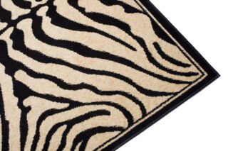 Dywan Atlas Zebra Czarno Kremowy