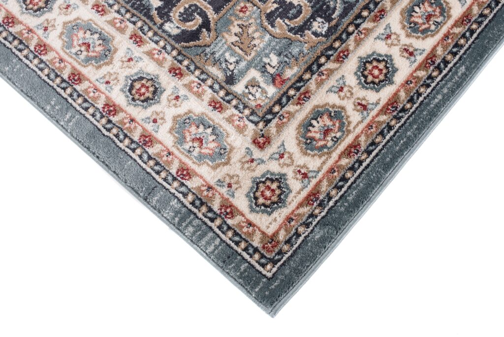 Dywan Colorado Tradycyjny Niebieski Kremowy Ornamenty