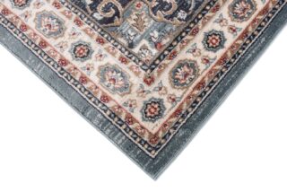 Dywan Colorado Tradycyjny Niebieski Kremowy Ornamenty