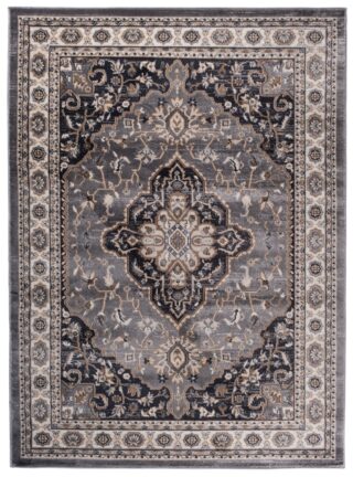 Dywan Colorado Tradycyjny Szary Kremowy Ornamenty