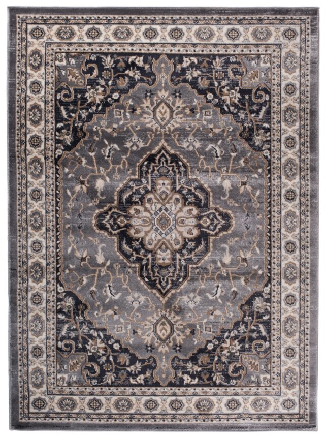 Dywan Colorado Tradycyjny Szary Kremowy Ornamenty