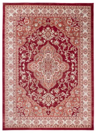 Dywan Colorado Tradycyjny Czerwony Kremowy Ornamenty