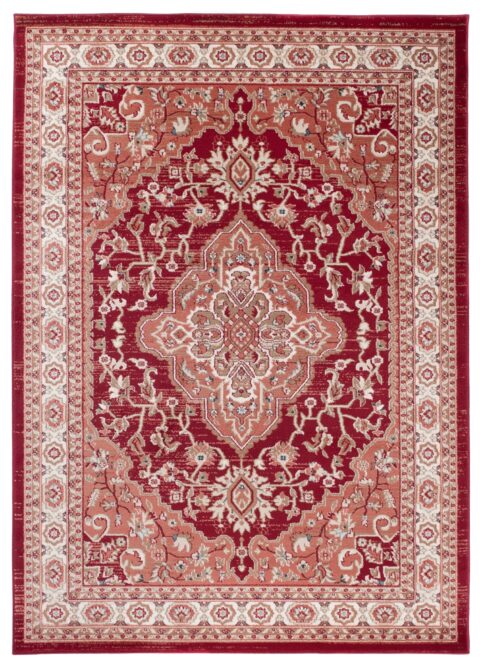 Dywan Colorado Tradycyjny Czerwony Kremowy Ornamenty