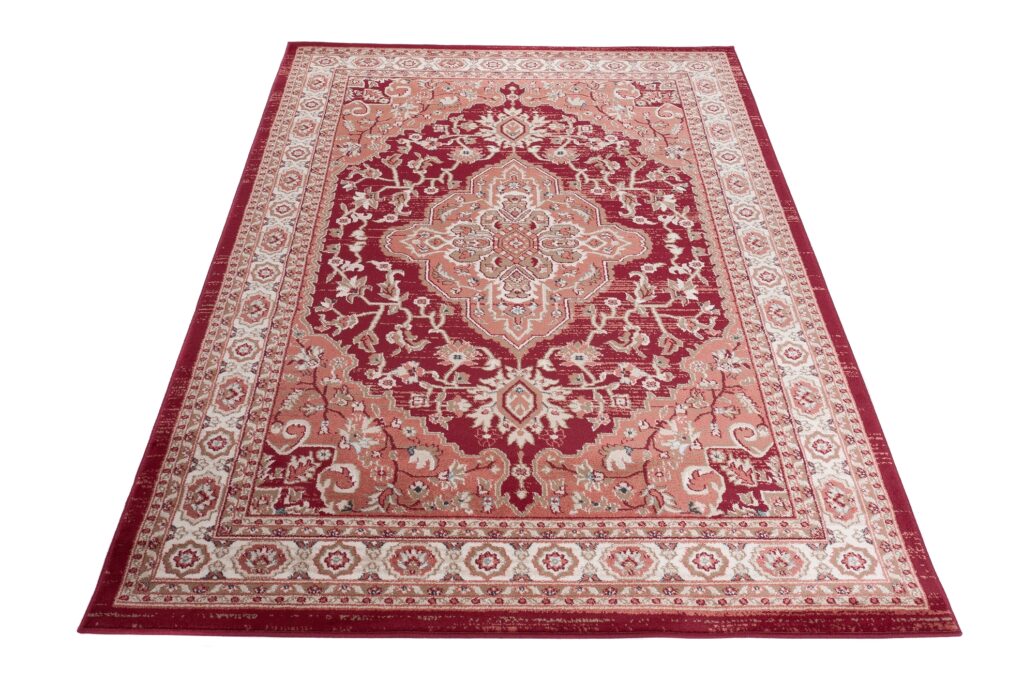 Dywan Colorado Tradycyjny Czerwony Kremowy Ornamenty
