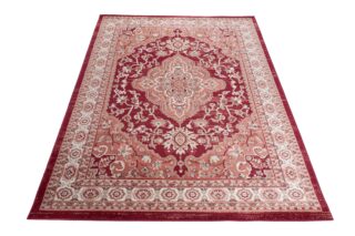 Dywan Colorado Tradycyjny Czerwony Kremowy Ornamenty