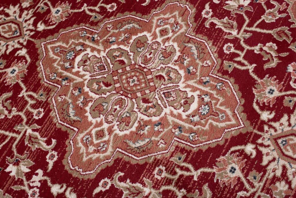 Dywan Colorado Tradycyjny Czerwony Kremowy Ornamenty