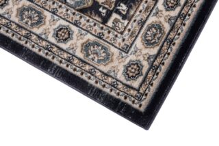 Dywan Colorado Tradycyjny Czarny Niebieski Ornamenty