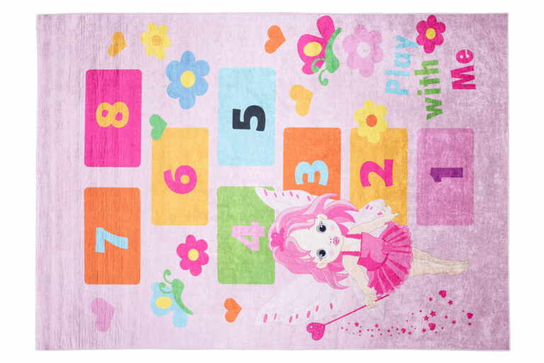 Dywan Emma Dziecięcy Różowy Wróżka Klasy Antypoślizgowy