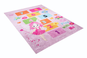 Dywan Emma Dziecięcy Różowy Wróżka Klasy Antypoślizgowy