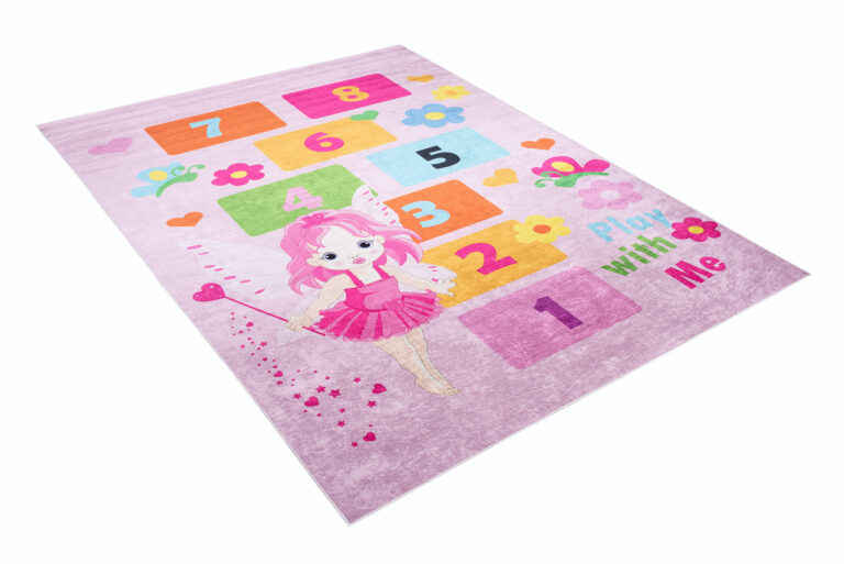 Dywan Emma Dziecięcy Różowy Wróżka Klasy Antypoślizgowy