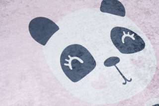 Dywan Emma Dziecięcy Różowy Panda Antypoślizgowy