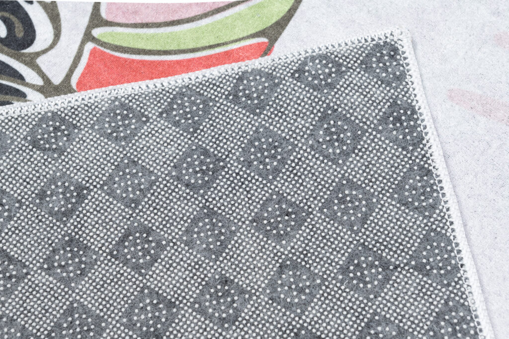Dywan Emma Dziecięcy Szary Dziewczynka Pies Antypoślizgowy