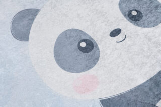 Dywan Emma Szaro Niebieski Panda Antypoślizgowy