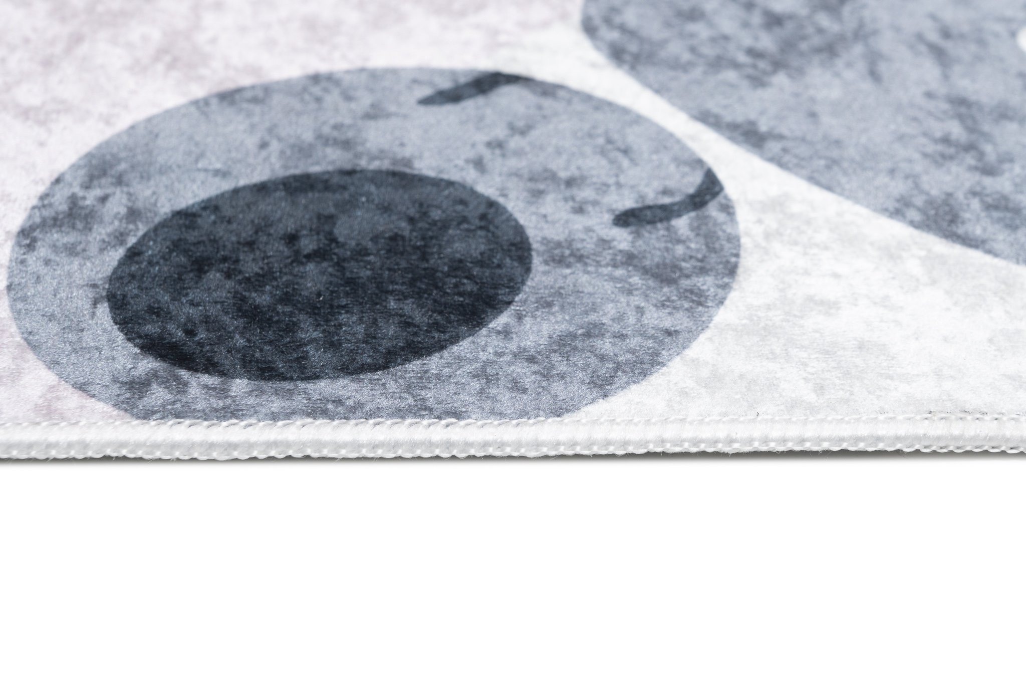 Dywan Emma Antypoślizgowy Do Prania Różowy Szary Pandy