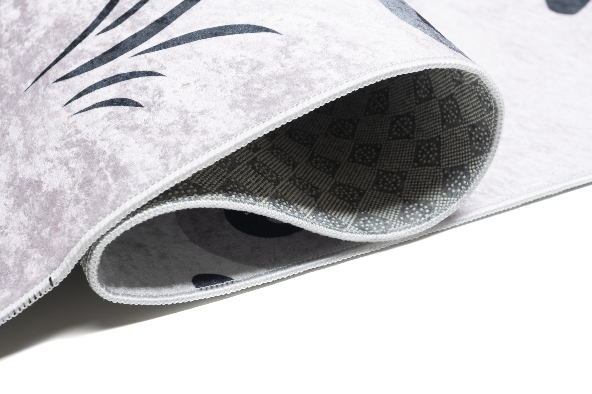 Dywan Emma Antypoślizgowy Do Prania Różowy Szary Pandy