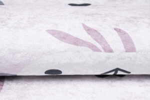 Dywan Emma Antypoślizgowy Do Prania Różowy Szary Pandy