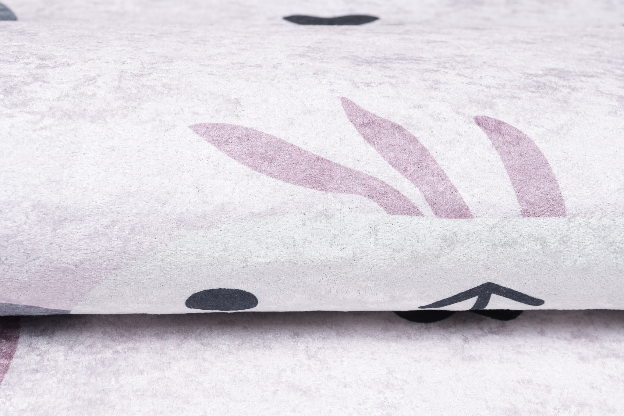 Dywan Emma Antypoślizgowy Do Prania Różowy Szary Pandy