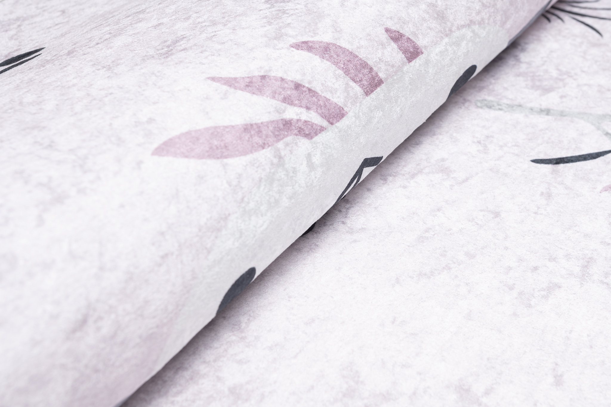 Dywan Emma Antypoślizgowy Do Prania Różowy Szary Pandy