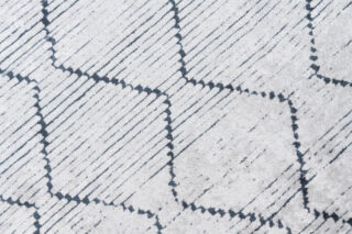 Dywan Toscana Geometryczny Szary Granatowe Zygzaki