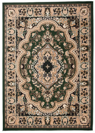 Dywan Atlas Klasyczny Beżowo Zielony Ornament