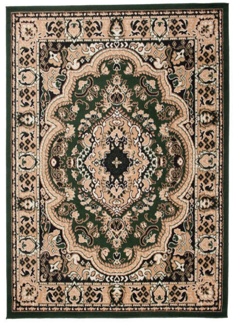 Dywan Atlas Klasyczny Beżowo Zielony Ornament