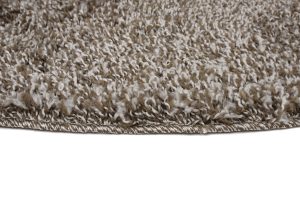 Dywan Essence Koło Shaggy Taupe Szary Melanż