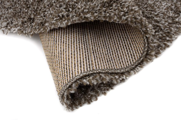 Dywan Essence Koło Shaggy Taupe Szary Melanż