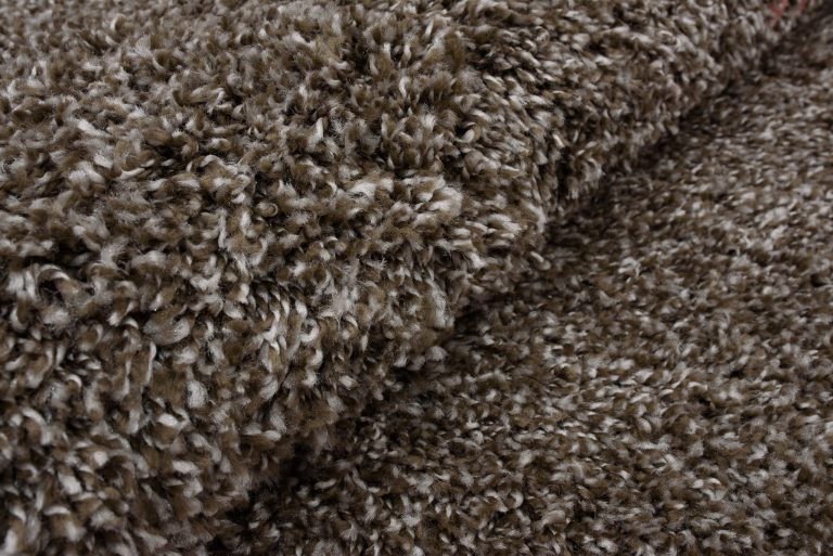 Dywan Essence Koło Shaggy Taupe Szary Melanż