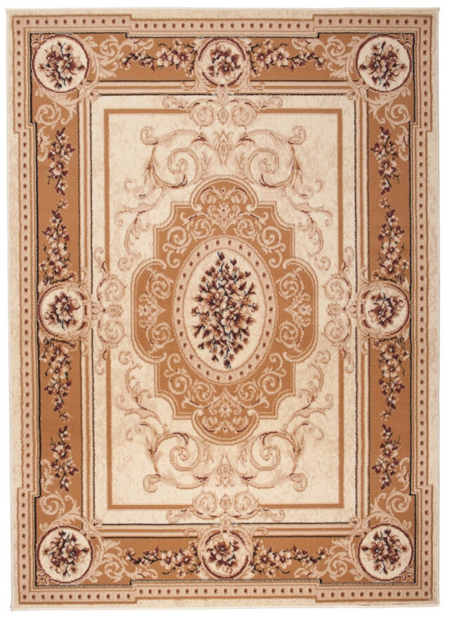 Dywan Atlas Klasyczny Kremowo Beżowy Ornament