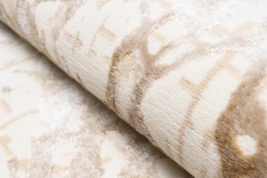 Dywan Hera Kremowy Beżowy Abstrakcyjny Fale Efekt 3D