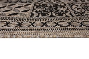 Dywan Melissa Brązowy Czarny Mozaika Indoor Outdoor