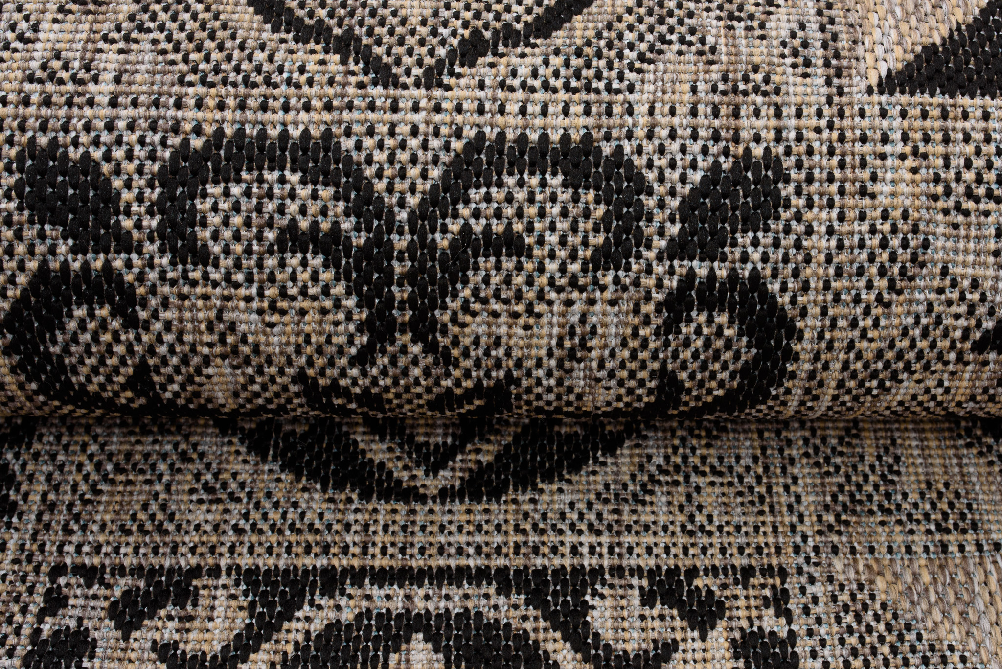 Dywan Melissa Brązowy Czarny Mozaika Indoor Outdoor