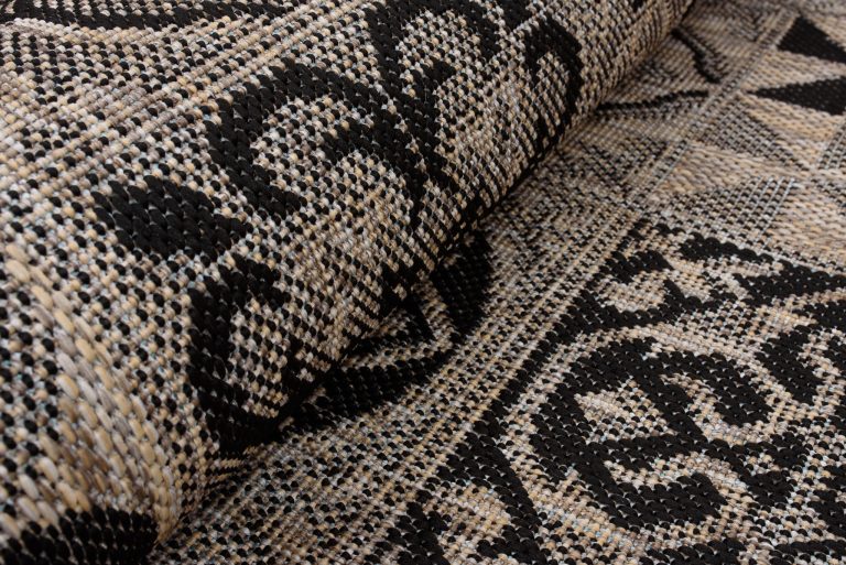 Dywan Melissa Brązowy Czarny Mozaika Indoor Outdoor