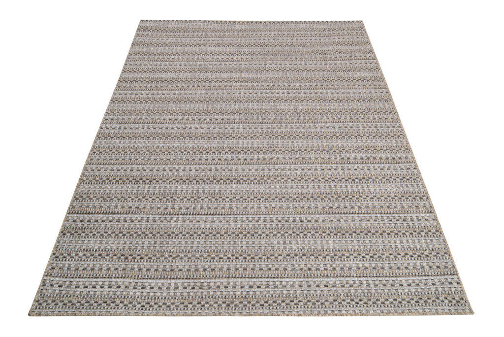 Dywan Melissa Brązowy Wąskie Pasy Indoor Outdoor